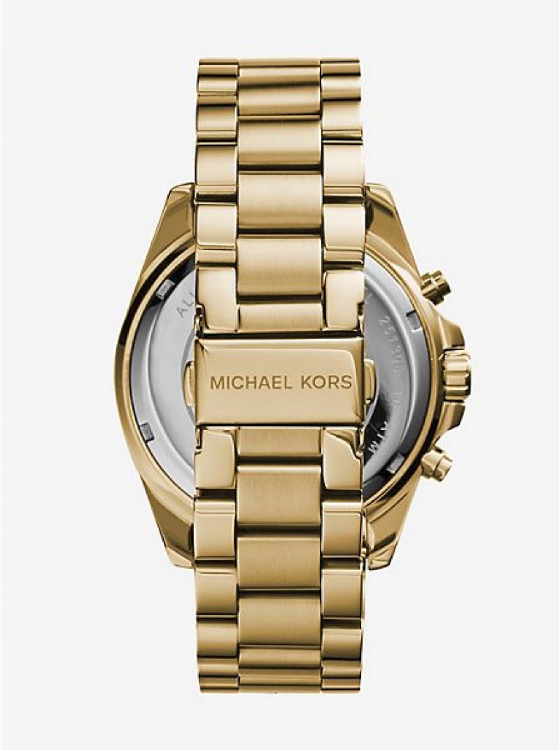 Relojes Michael Kors Oversized Bradshaw Mujer Doradas | 489620-CLI