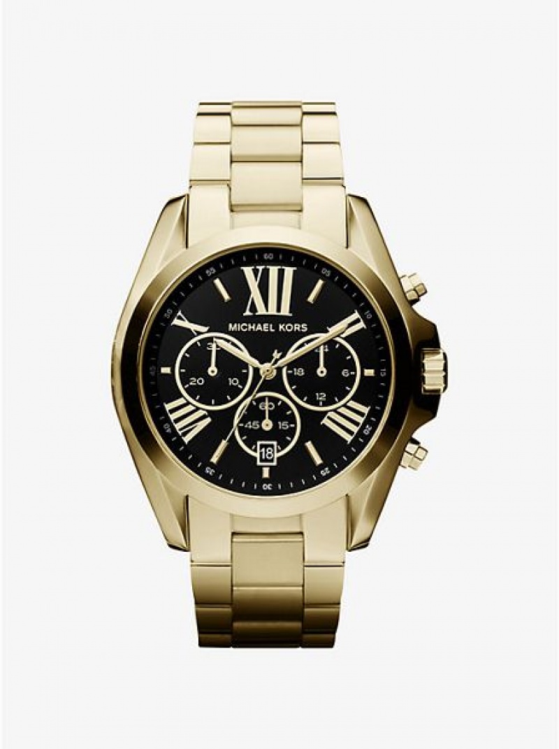 Relojes Michael Kors Oversized Bradshaw Mujer Doradas | 489620-CLI