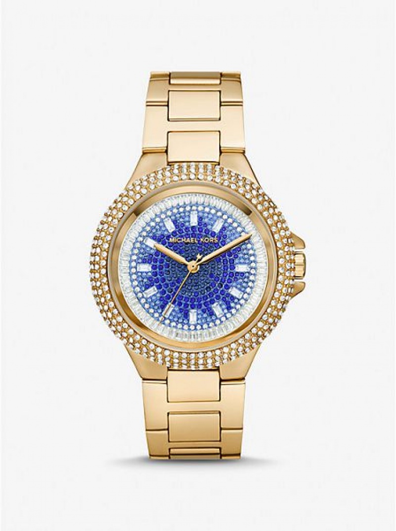 Relojes Michael Kors Oversized Camille Ombre Pave Mujer Doradas | 562478-HLD