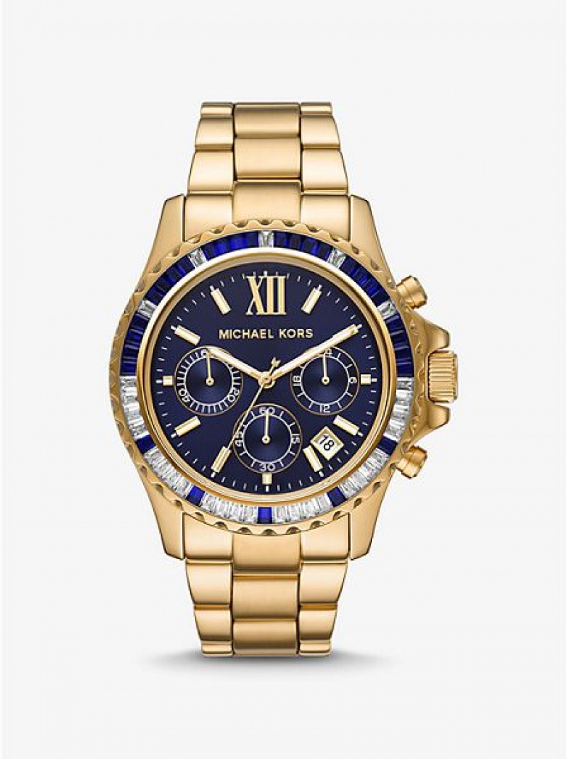 Relojes Michael Kors Oversized Everest Pave Mujer Doradas | 316094-DRJ