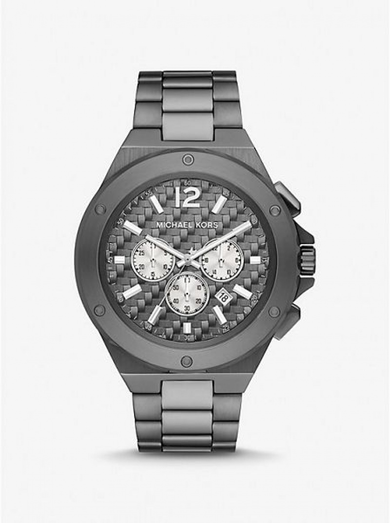 Relojes Michael Kors Oversized Lennox Gunmetal Mujer Gris | 203864-YLW