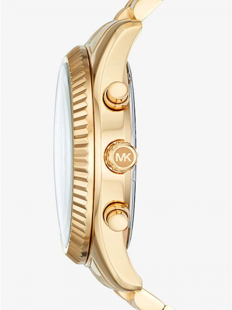 Relojes Michael Kors Oversized Lexington Mujer Doradas | 543162-RGU