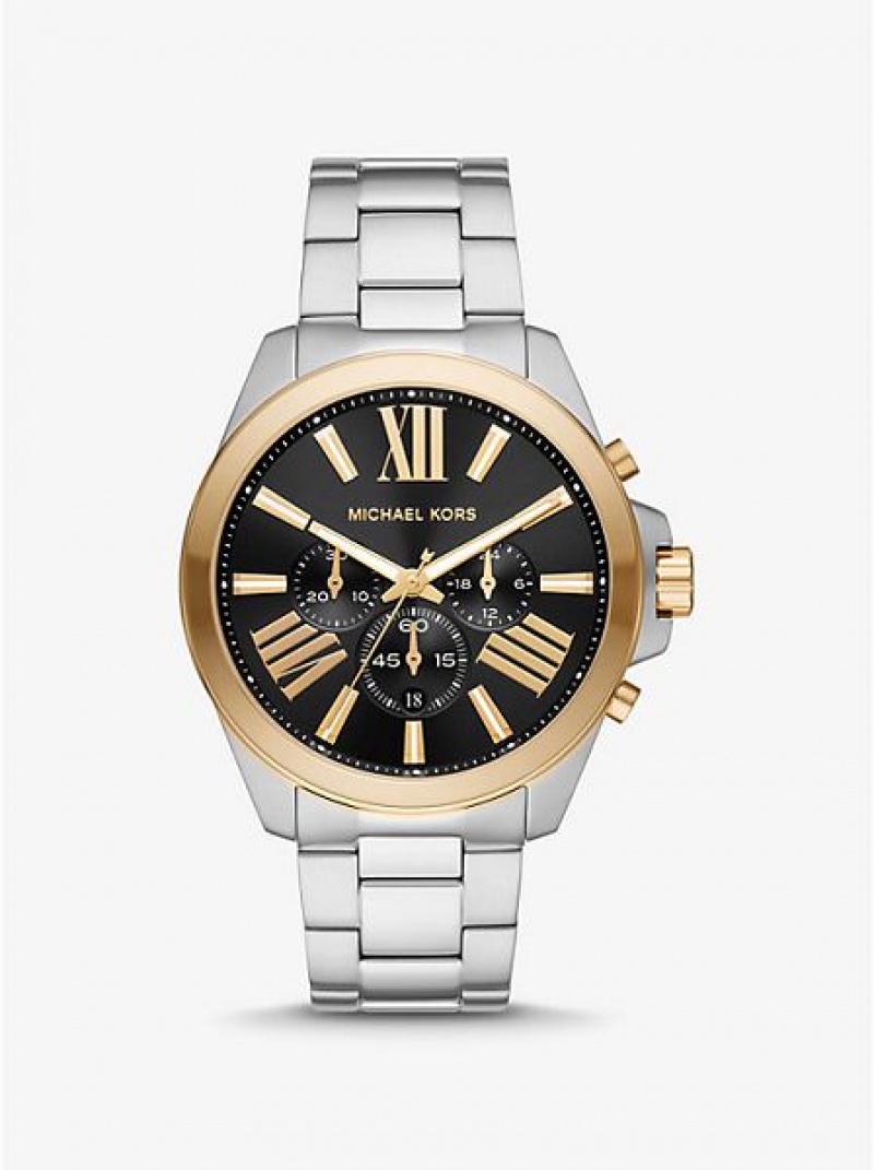 Relojes Michael Kors Oversized Wren Hombre Plateadas Doradas | 926813-ROA