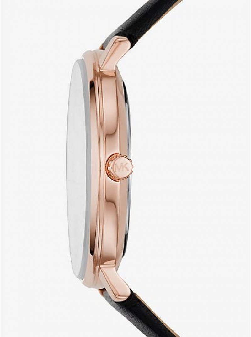 Relojes Michael Kors Pyper And Cuero Mujer Rosas Doradas | 406518-SBW