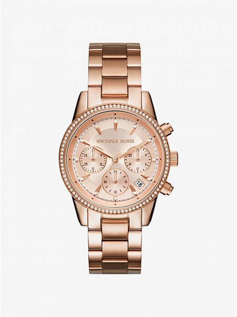 Relojes Michael Kors Ritz Mujer Rosas Doradas | 873940-YTG