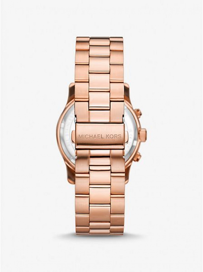 Relojes Michael Kors Runway Mujer Rosas Doradas | 642758-ODX