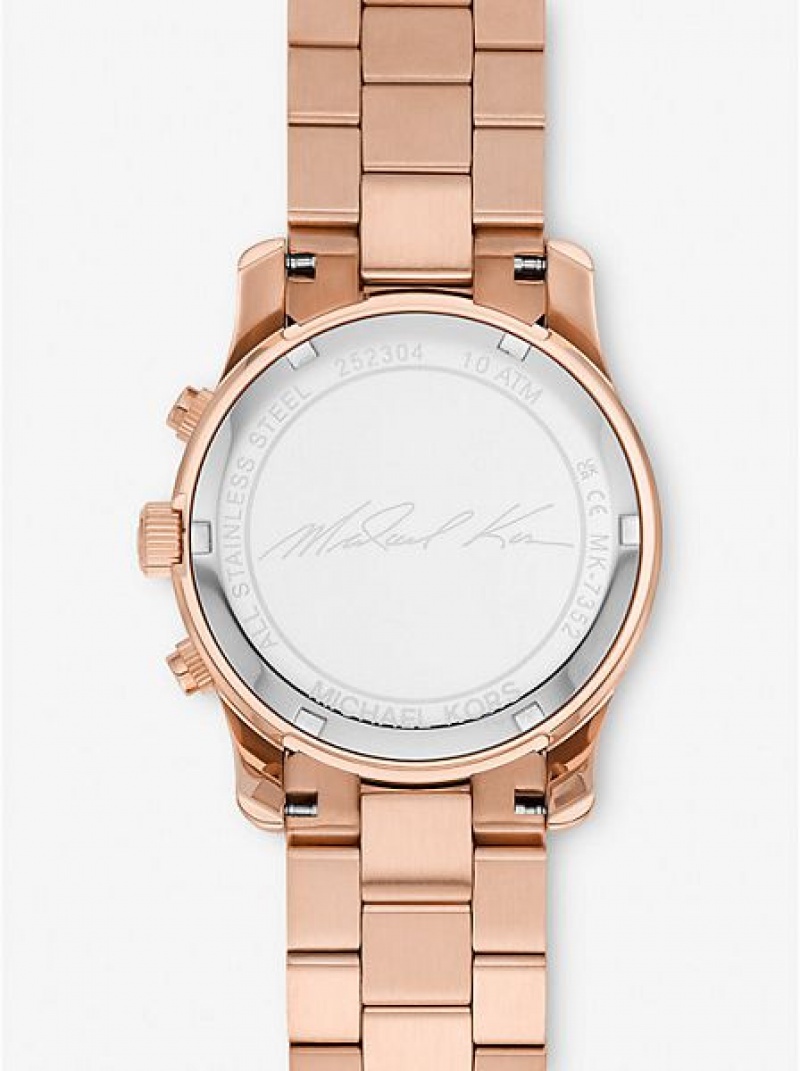 Relojes Michael Kors Runway Mujer Rosas Doradas | 642758-ODX