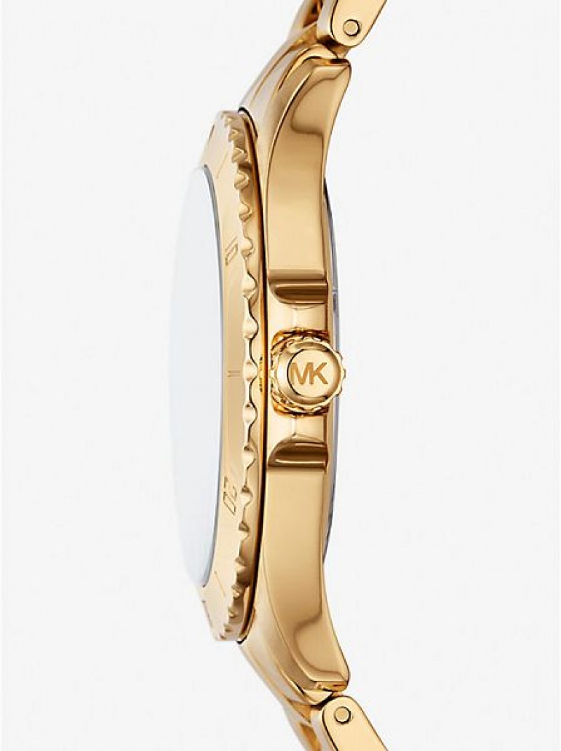 Relojes Michael Kors Slim Everest Hombre Doradas | 913854-WFO