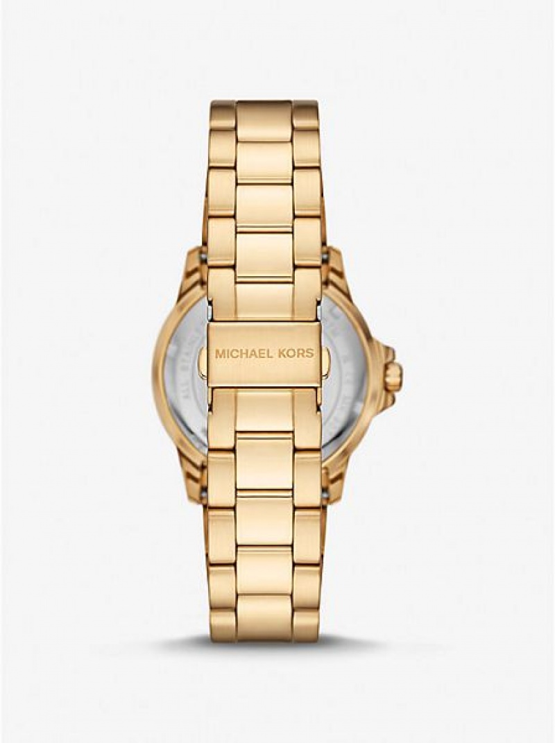 Relojes Michael Kors Slim Everest Hombre Doradas | 913854-WFO