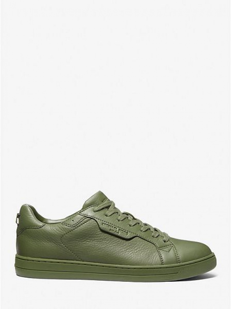 Zapatillas Michael Kors Keating Cuero Hombre Verde | 574862-RSA