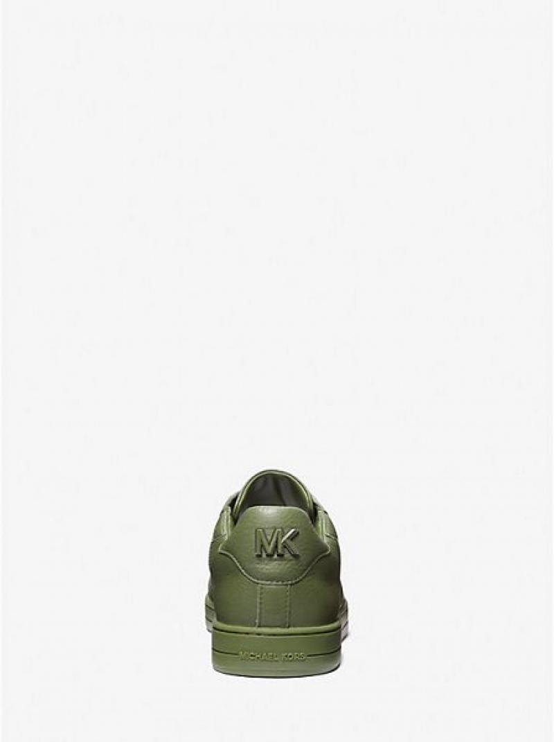 Zapatillas Michael Kors Keating Cuero Hombre Verde | 574862-RSA