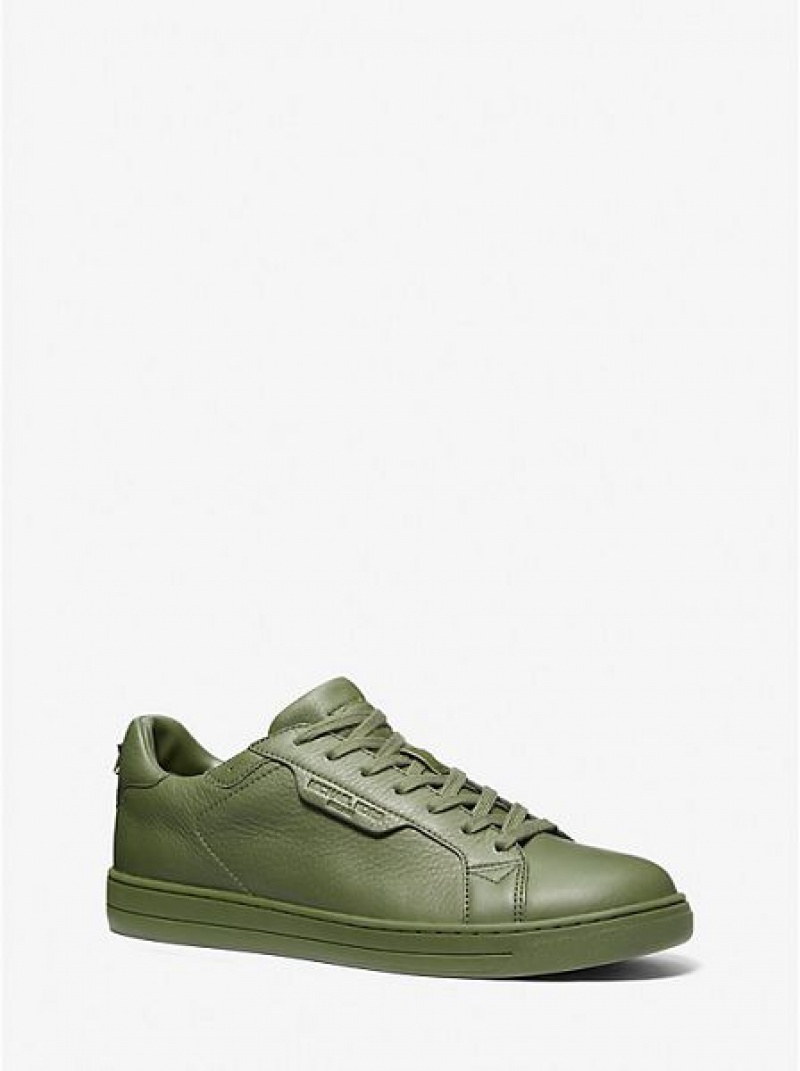 Zapatillas Michael Kors Keating Cuero Hombre Verde | 574862-RSA