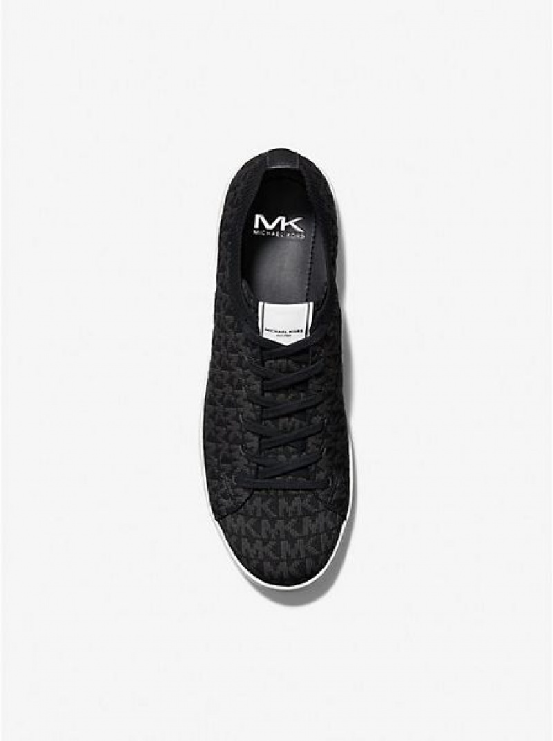 Zapatillas Michael Kors Keating Logo Jacquard Hombre Negras | 870632-VGU