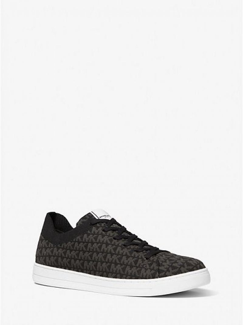 Zapatillas Michael Kors Keating Logo Jacquard Hombre Negras | 870632-VGU