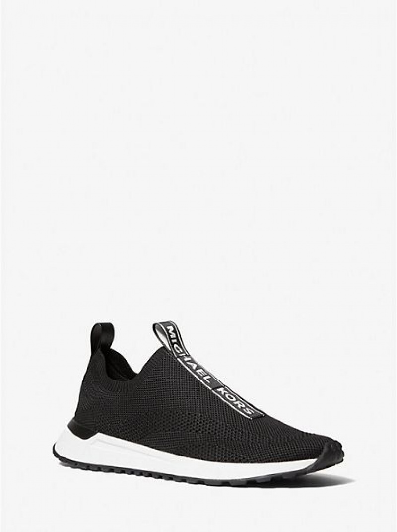 Zapatillas Michael Kors Miles Stretch Knit Hombre Negras | 629540-ZHC